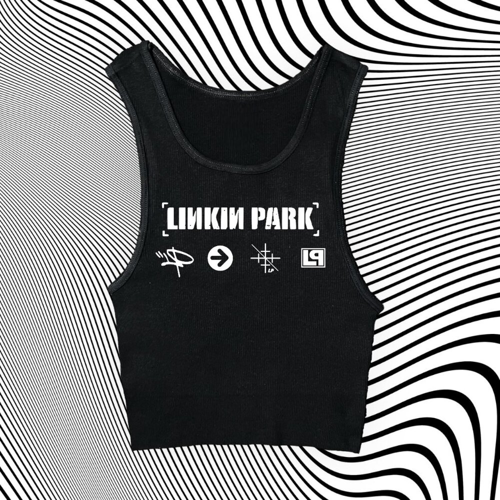Women's Black Logo Tank Top
